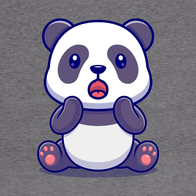 Cute Panda Surprised Cartoon by Catalyst Labs